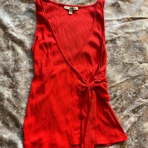 Wrap Front Tank Top